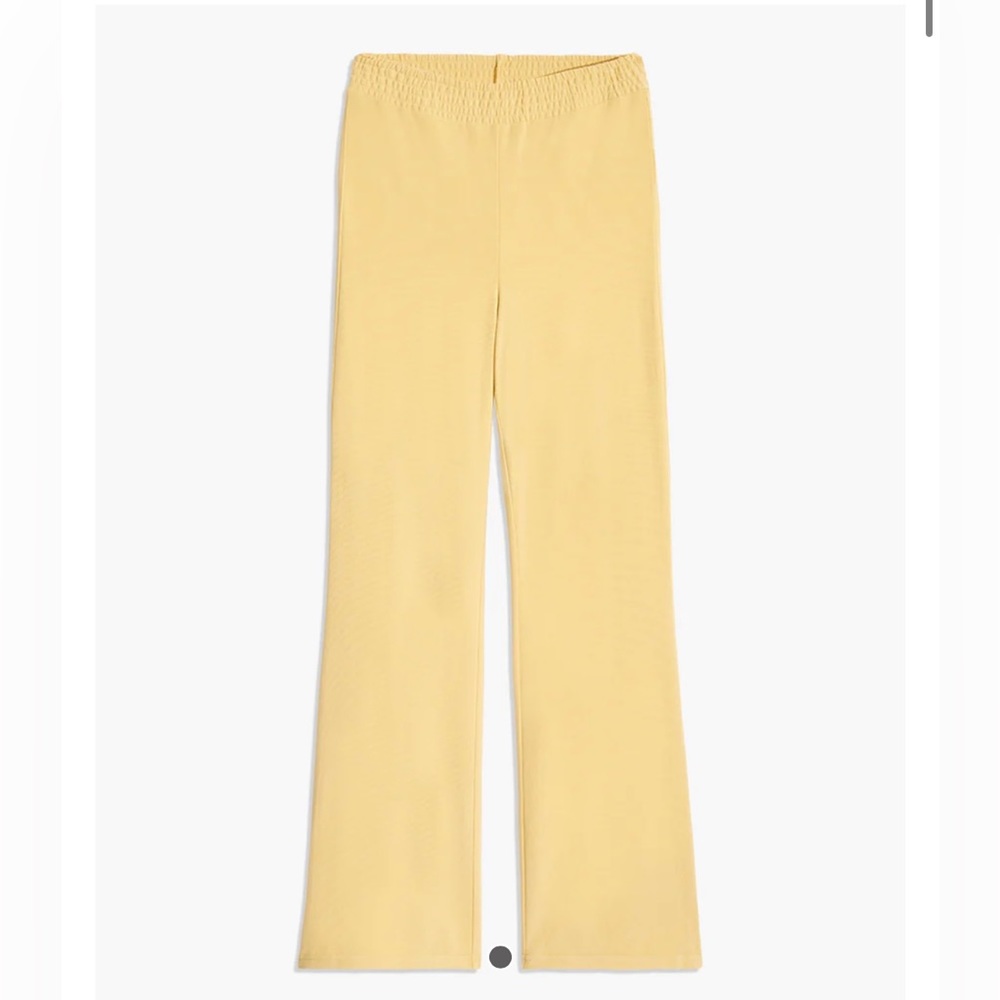 RUCHED JERSEY KNIT PANTS